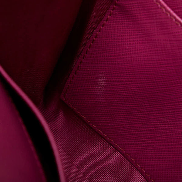 サルヴァトーレフェラガモ ガンチーニ チェーン ワンショルダーバッグ ハンドバッグ クラッチバッグ AU-22 C278 ピンク レザー レディース Salvatore Ferragamo 【中古】