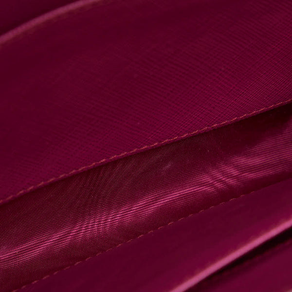 サルヴァトーレフェラガモ ガンチーニ チェーン ワンショルダーバッグ ハンドバッグ クラッチバッグ AU-22 C278 ピンク レザー レディース Salvatore Ferragamo 【中古】