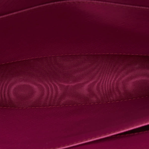 サルヴァトーレフェラガモ ガンチーニ チェーン ワンショルダーバッグ ハンドバッグ クラッチバッグ AU-22 C278 ピンク レザー レディース Salvatore Ferragamo 【中古】