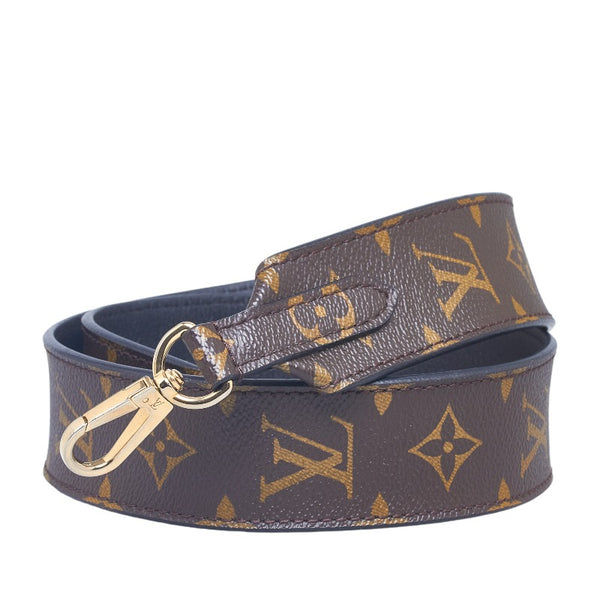 ルイ ヴィトン モノグラム ショルダーストラップ J02288 ブラウン ノワール ブラック PVC レザー レディース LOUIS VUITTON 【中古】