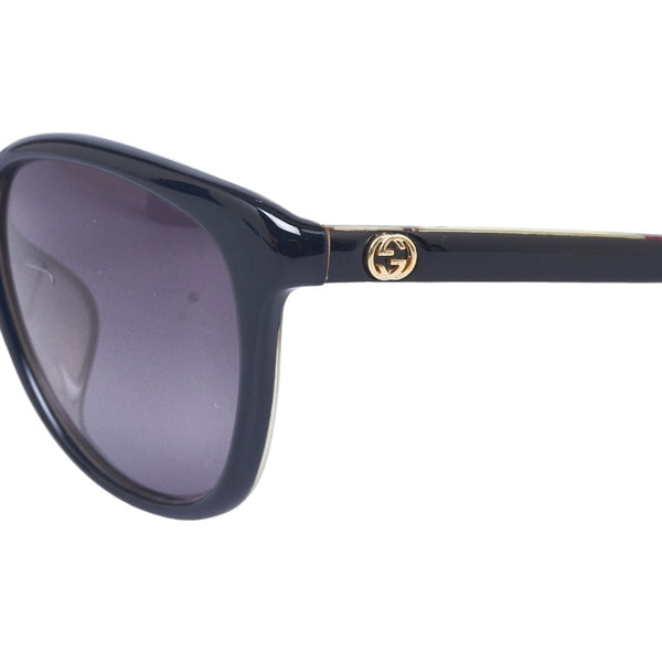 グッチ FLORA アジアンフィット サングラス GG3635 ブラック マルチカラー プラスチック レディース GUCCI 【中古】