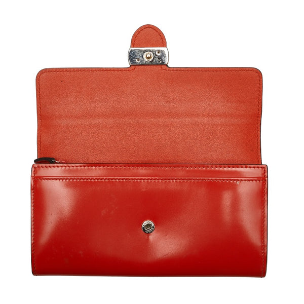 グッチ インターロッキングG 長財布 369663 オレンジ レザー レディース GUCCI 【中古】