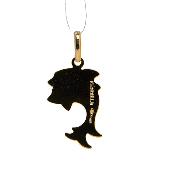 ゴールド K18YG イエローゴールド ドルフィン イルカ ペンダントトップ レディース 【中古】