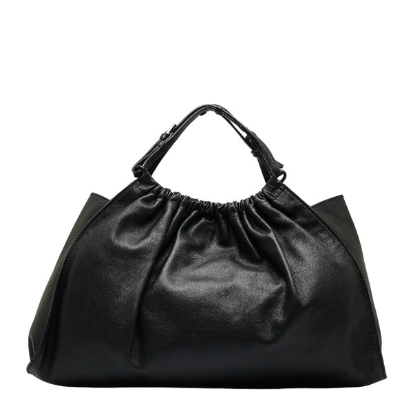 グッチ ハンドバッグ 002058 ブラック レザー レディース GUCCI 【中古】