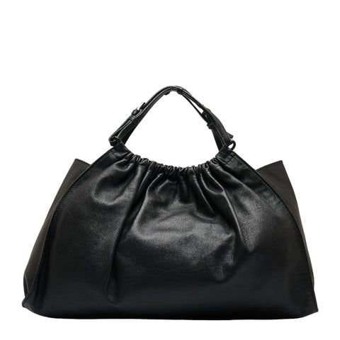 グッチ ハンドバッグ 002058 ブラック レザー レディース GUCCI 【中古】