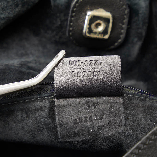 グッチ ハンドバッグ 002058 ブラック レザー レディース GUCCI 【中古】