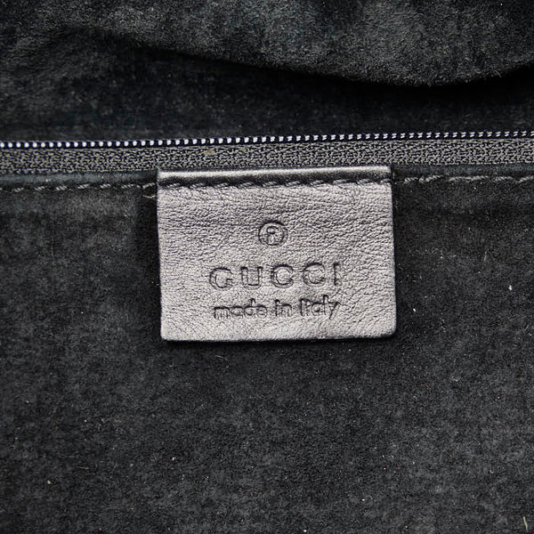 グッチ ハンドバッグ 002058 ブラック レザー レディース GUCCI 【中古】
