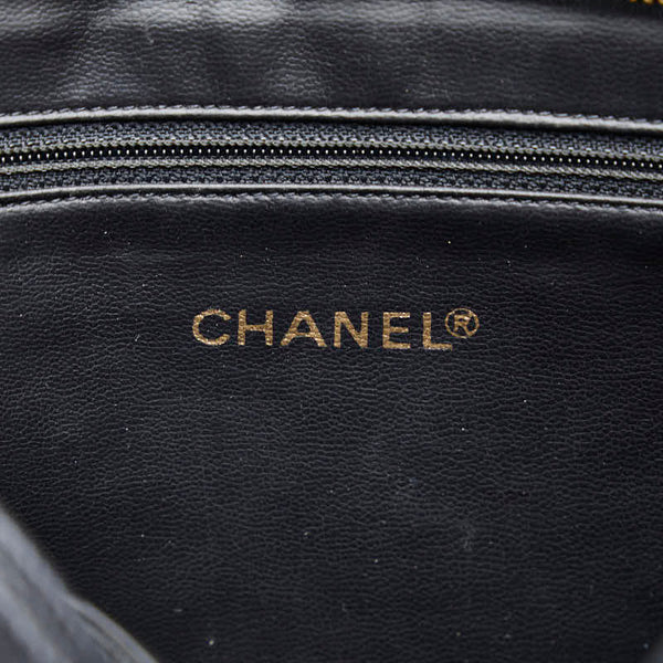 シャネル ココマーク トリプルココ ココボール  チェーン ショルダーバッグ トートバッグ ブラック キャビアスキン レディース CHANEL 【中古】