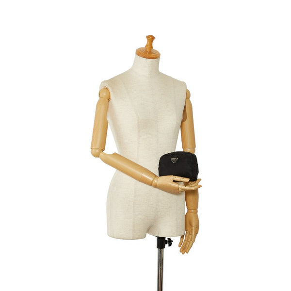 プラダ ポーチ ブラック ナイロン レディース PRADA 【中古】