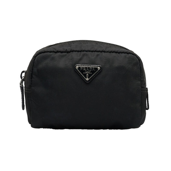 プラダ ポーチ ブラック ナイロン レディース PRADA 【中古】