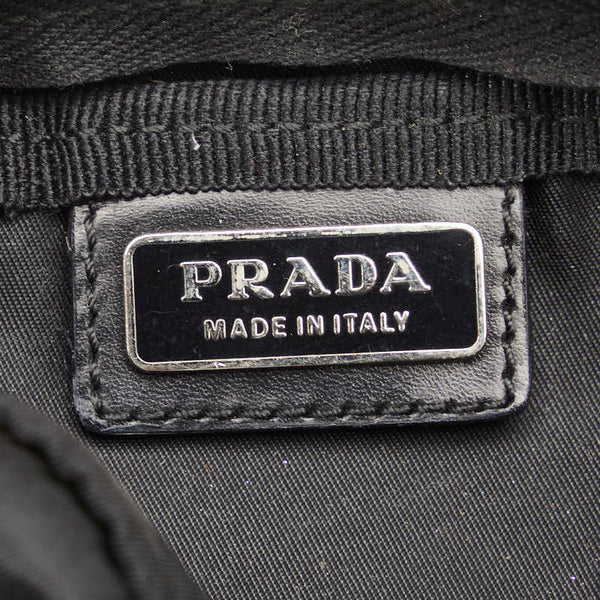 プラダ ポーチ ブラック ナイロン レディース PRADA 【中古】