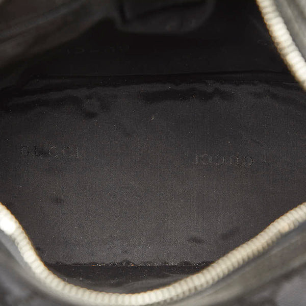 グッチ GGキャンバス ワンショルダーバッグ ハンドバッグ 002 058 ブラック キャンバス レザー レディース GUCCI 【中古】