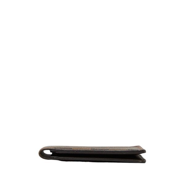 ルイ ヴィトン ダミエ エベヌ ポルトバルール カルトクレディ 長財布 N61823 ブラウン PVC メンズ LOUIS VUITTON 【中古】