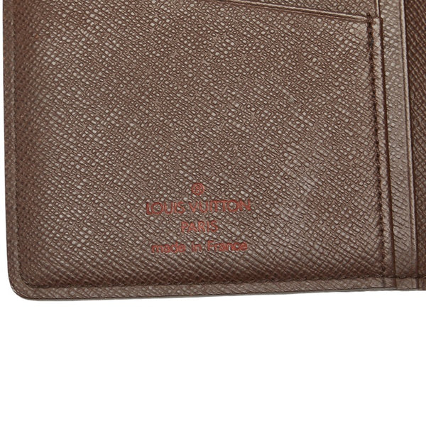 ルイ ヴィトン ダミエ エベヌ ポルトバルール カルトクレディ 長財布 N61823 ブラウン PVC メンズ LOUIS VUITTON 【中古】