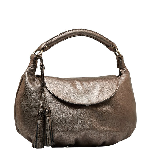 サルヴァトーレフェラガモ ガンチーニ タッセル ショルダーバッグ FJ-21 C450 レザー レディース Salvatore Ferragamo 【中古】