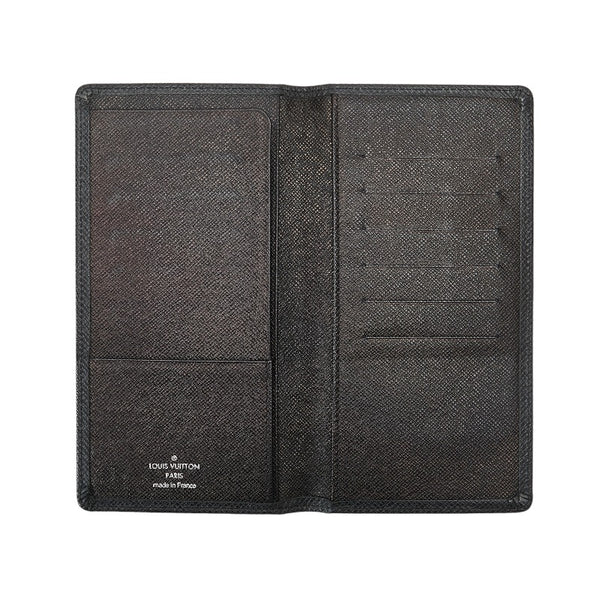ルイ ヴィトン タイガ ポルトバルール カルトクレディ 二つ折り財布 札入れ M30392 ブラック レザー メンズ LOUIS VUITTON 【中古】