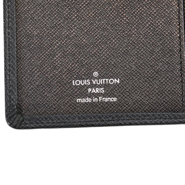 ルイ ヴィトン タイガ ポルトバルール カルトクレディ 二つ折り財布 札入れ M30392 ブラック レザー メンズ LOUIS VUITTON 【中古】