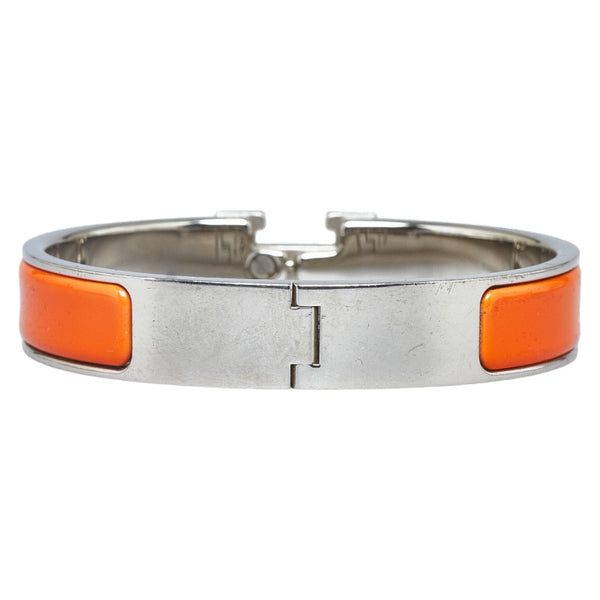エルメス クリッククラックH PM ブレスレット ゴールド オレンジ メッキ レディース HERMES 【中古】