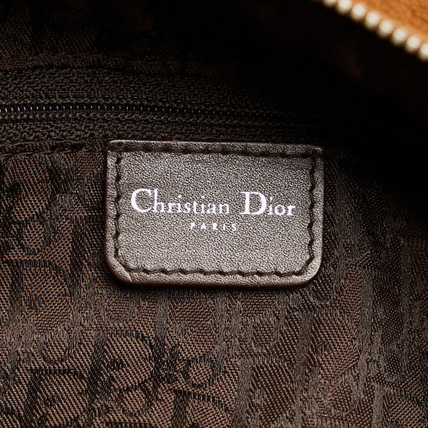 ディオール フライトライン D金具 ワンショルダーバッグ ブラウン ムートン レザー レディース Dior 【中古】
