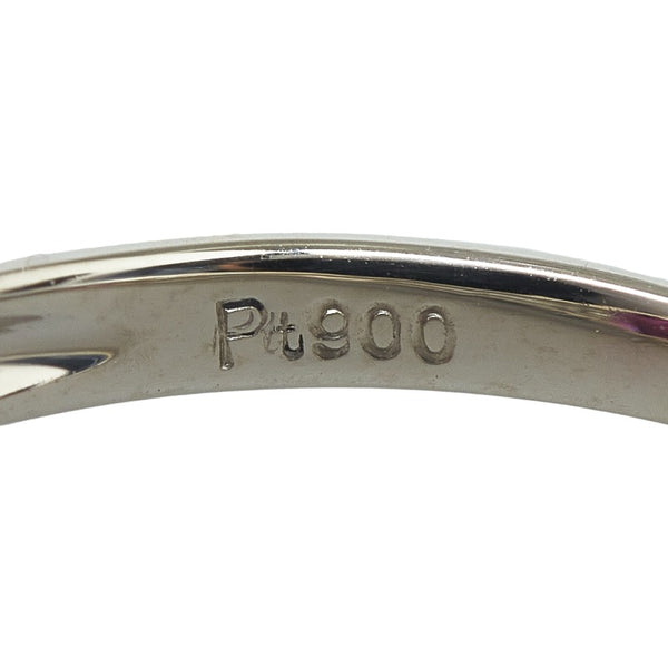 Pt900 プラチナ ルビー1.31ct ダイヤ0.28ct リング 指輪 レディース 9号 【中古】
