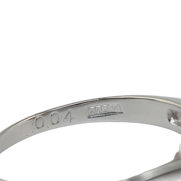 Pt900 プラチナ ルビー0.62ct ダイヤ0.04ct リング 指輪 レディース 12.5号 【中古】