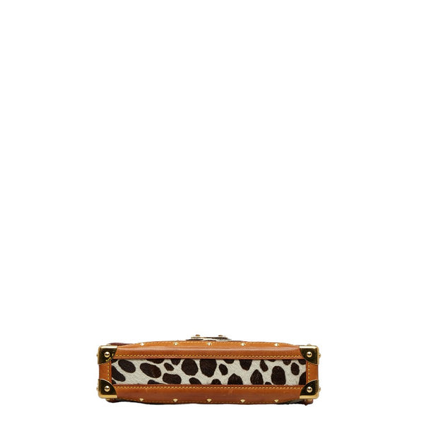 ルイ ヴィトン モノグラム マルチカラー ポシェット ダルメシアン ハンドバッグ M92826 ブラック ホワイト PVC レザー ハラコ レディース LOUIS VUITTON 【中古】