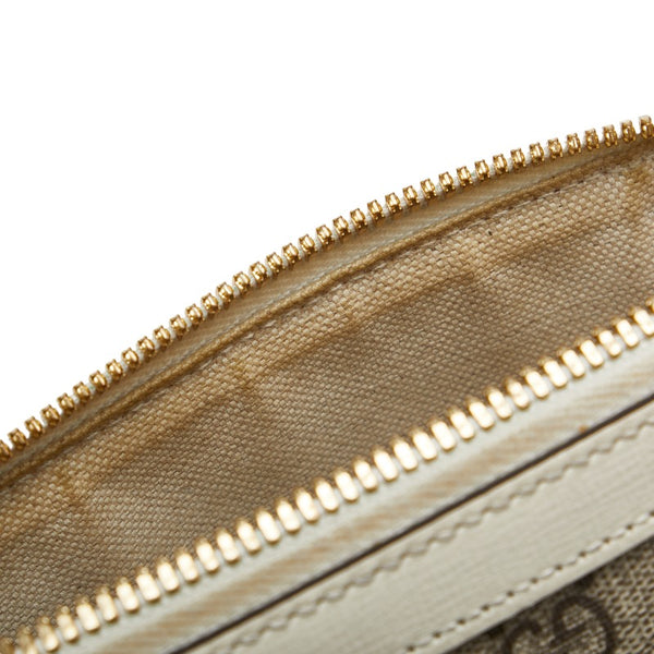 グッチ ホースビット GGスプリーム ミニトップハンドル ハンドバッグ ショルダーバッグ 2WAY 640716 ブラウン ホワイト PVC レザー レディース GUCCI 【中古】