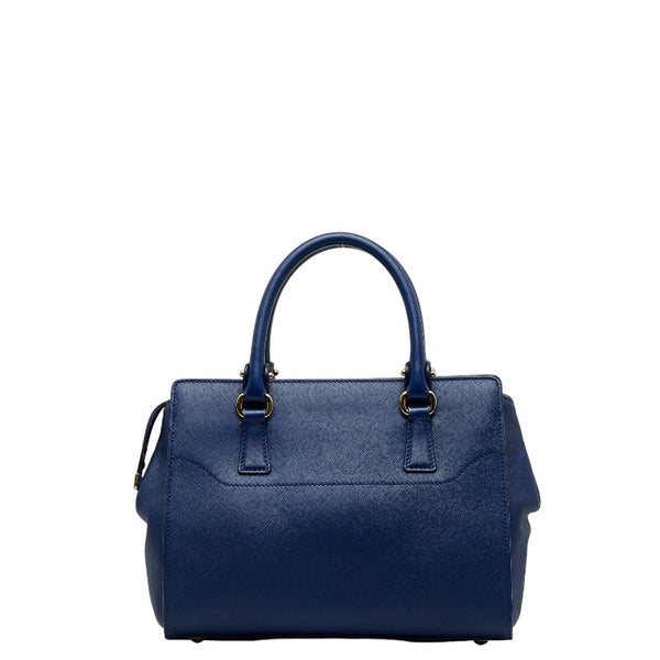 サルヴァトーレフェラガモ ガンチーニ ハンドバッグ ショルダーバッグ 2WAY GG-21F317 ブルー レザー レディース Salvatore Ferragamo 【中古】