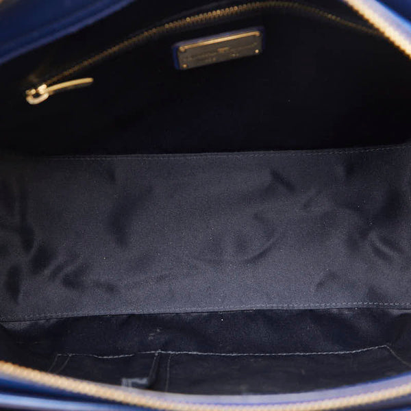 サルヴァトーレフェラガモ ガンチーニ ハンドバッグ ショルダーバッグ 2WAY GG-21F317 ブルー レザー レディース Salvatore Ferragamo 【中古】