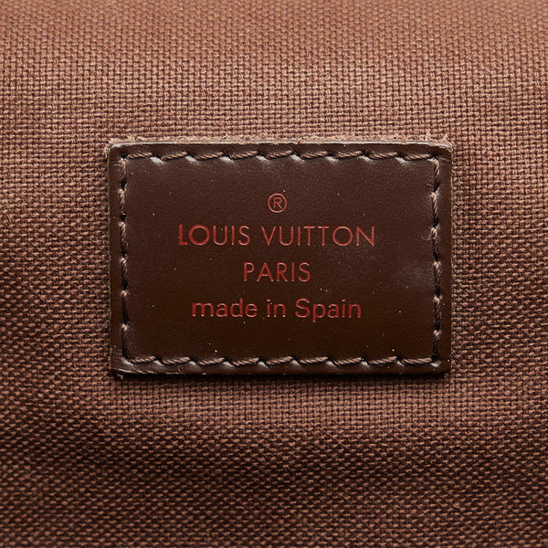 ルイ ヴィトン ダミエ エベヌ ブルックリンGM 斜め掛け ショルダーバッグ N51212 ブラウン PVC レザー レディース LOUIS VUITTON 【中古】