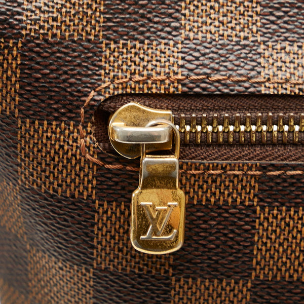 ルイ ヴィトン ダミエ エベヌ ブルックリンGM 斜め掛け ショルダーバッグ N51212 ブラウン PVC レザー レディース LOUIS VUITTON 【中古】