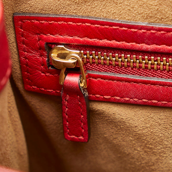 グッチ GGスプリーム パドロック トップハンドル ハンドバッグ ショルダーバッグ 2WAY 453188 ベージュ レッド PVC レザー レディース GUCCI 【中古】