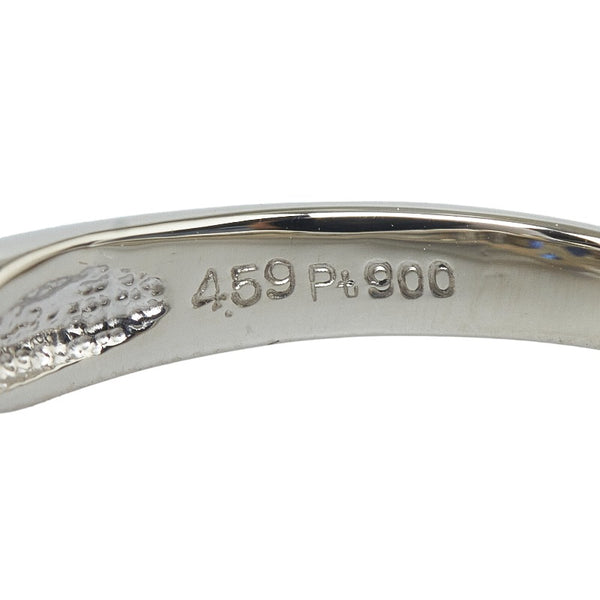 Pt900 プラチナ サファイア4.59ct ダイヤ0.50ct リング 指輪 レディース 17号 【中古】