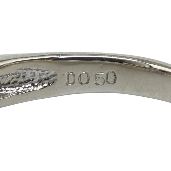 Pt900 プラチナ サファイア4.59ct ダイヤ0.50ct リング 指輪 レディース 17号 【中古】