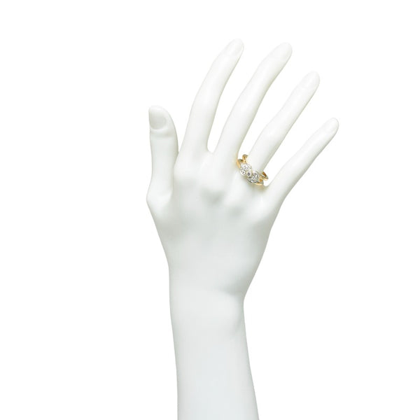 ゴールド K18 ゴールド ダイヤ0.50ct リング 指輪 レディース 13号 【中古】