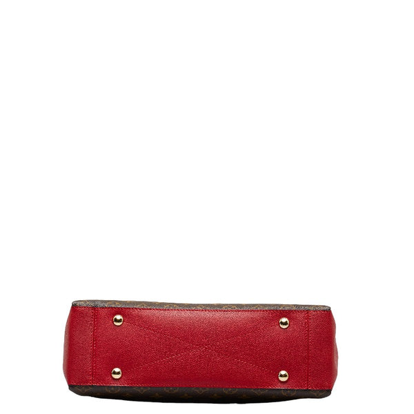 ルイ ヴィトン モノグラム スレンヌMM トートバッグ M43773 ブラウン スリーズ レッド PVC レザー レディース LOUIS VUITTON 【中古】