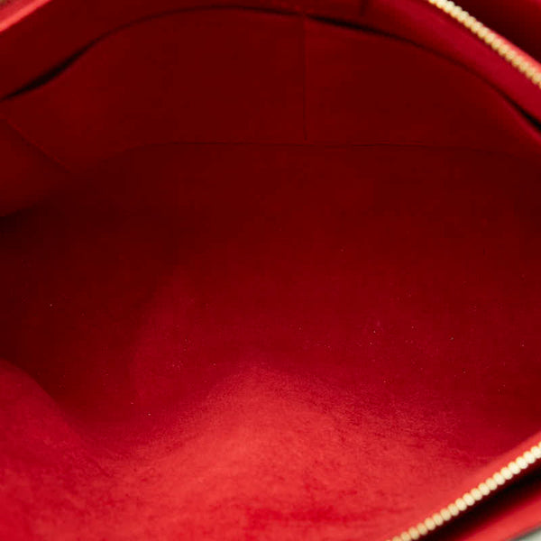 ルイ ヴィトン モノグラム スレンヌMM トートバッグ M43773 ブラウン スリーズ レッド PVC レザー レディース LOUIS VUITTON 【中古】