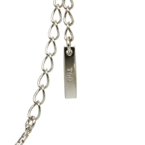 セリーヌ K18WG ホワイトゴールド ダイヤ ペンダントネックレス ネックレス レディース CELINE 【中古】
