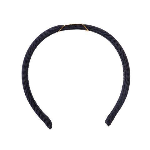 サルヴァトーレフェラガモ ヴァラ カチューシャ ネイビー ナイロン メッキ レディース Salvatore Ferragamo 【中古】