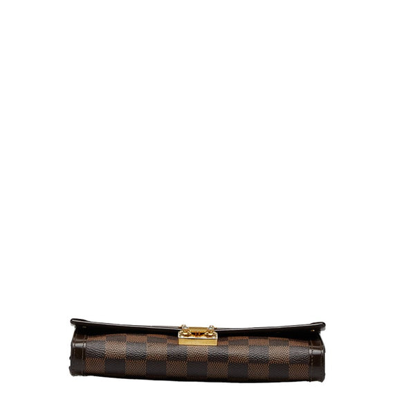 ルイ ヴィトン ダミエ エベヌ ポルトフォイユ ヴェニス 長財布 N60535 ブラウン PVC レザー レディース LOUIS VUITTON 【中古】