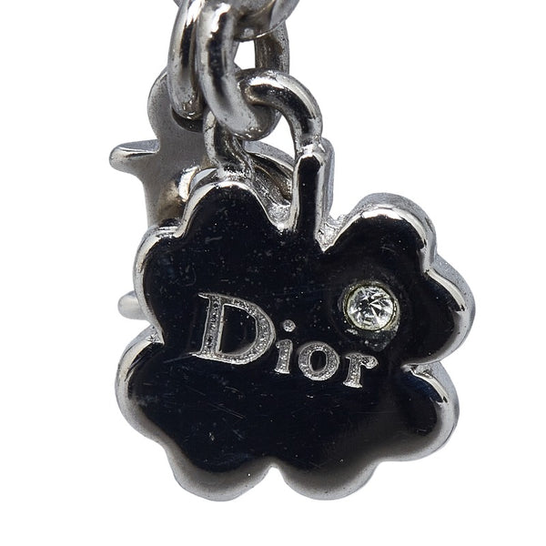 ディオール ハート ラインストーン ネックレス シルバー メタル レディース Dior 【中古】