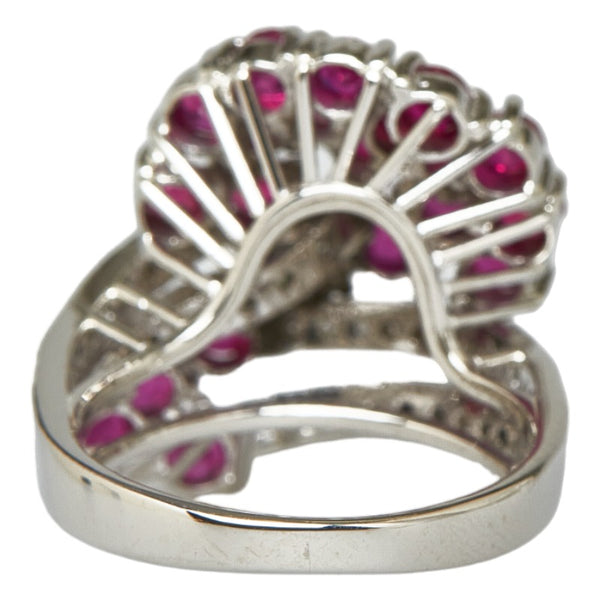 Pt900 プラチナ ルビー ダイヤ0.43ct リング 指輪 レディース 8.5号 【中古】