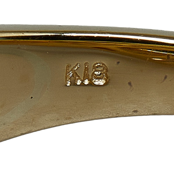 K18YG イエローゴールド ダイヤ0.70ct リング 指輪 レディース 12号 【中古】