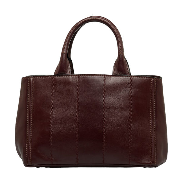プラダ ハンドバッグ ショルダーバッグ 2WAY 1BG900 ワインレッド レザー レディース PRADA 【中古】