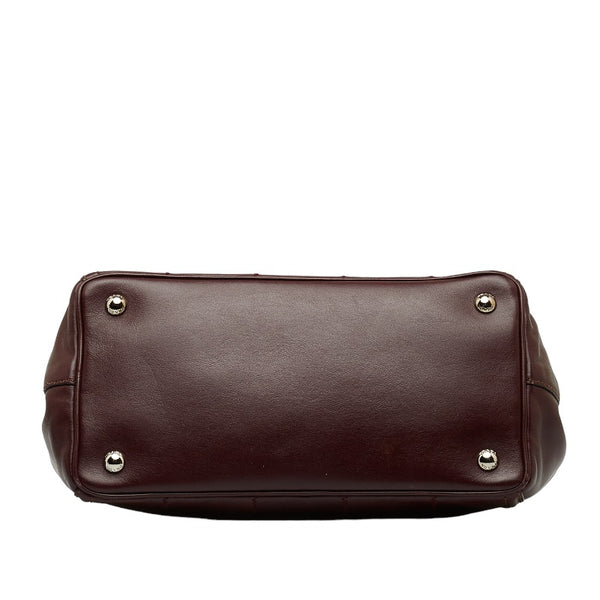 プラダ ハンドバッグ ショルダーバッグ 2WAY 1BG900 ワインレッド レザー レディース PRADA 【中古】