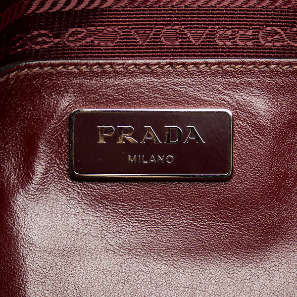 プラダ ハンドバッグ ショルダーバッグ 2WAY 1BG900 ワインレッド レザー レディース PRADA 【中古】