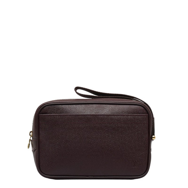 ルイ ヴィトン タイガ カルガ セカンドバッグ クラッチバッグ M30816 アカジュー ワインレッド レザー メンズ LOUIS VUITTON 【中古】