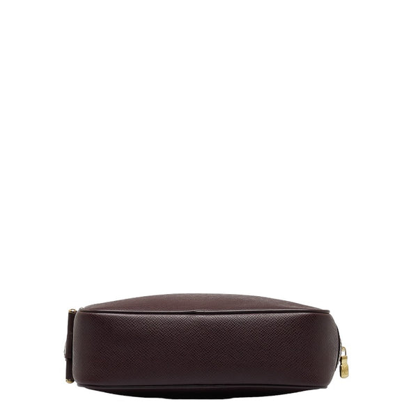 ルイ ヴィトン タイガ カルガ セカンドバッグ クラッチバッグ M30816 アカジュー ワインレッド レザー メンズ LOUIS VUITTON 【中古】