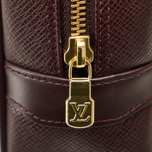ルイ ヴィトン タイガ カルガ セカンドバッグ クラッチバッグ M30816 アカジュー ワインレッド レザー メンズ LOUIS VUITTON 【中古】