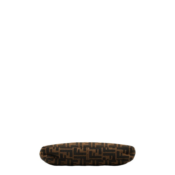 フェンディ ズッカ マンマバケット ショルダーバッグ 26569 ブラウン キャンバス レザー レディース FENDI 【中古】